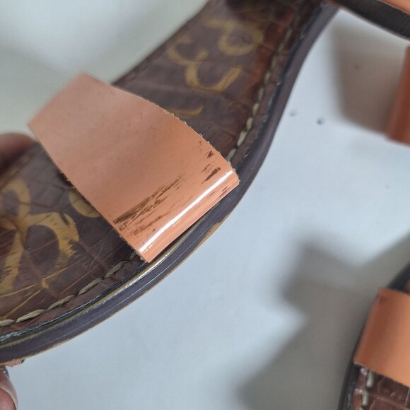 Sam Edelman Womens Slide Sandals Size US 7.5M / EU 38.5 With Faux Leather Straps - Picture 5 of 5